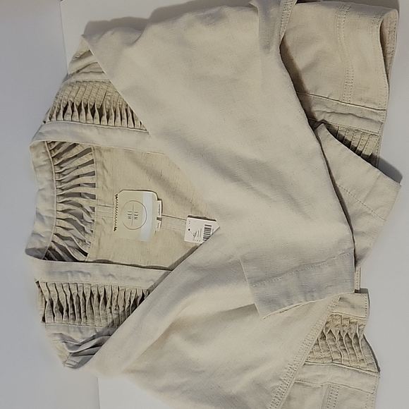 *HP 2/10/24 * Anthropologie Hei Hei Cropped Jacket - Beige - XS/S -NWT - Picture 16 of 16
